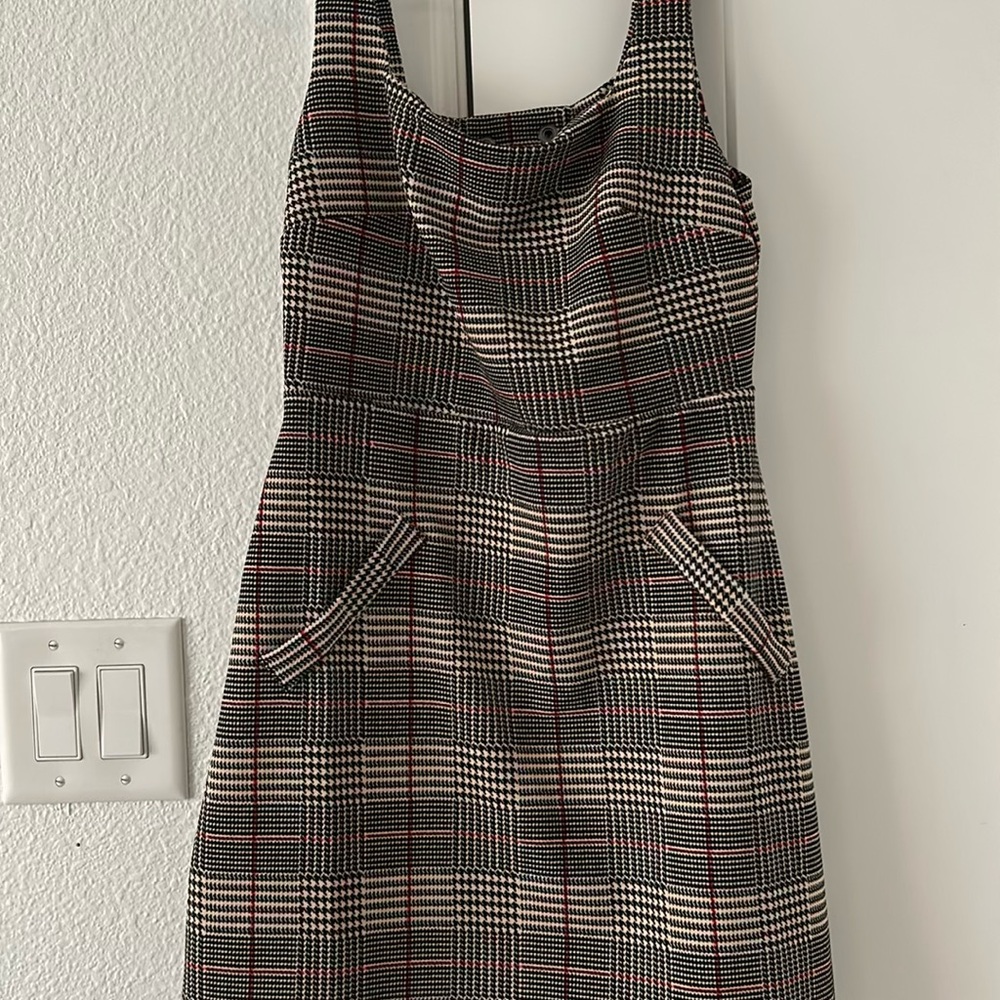 Plaid Sleeveless Dress